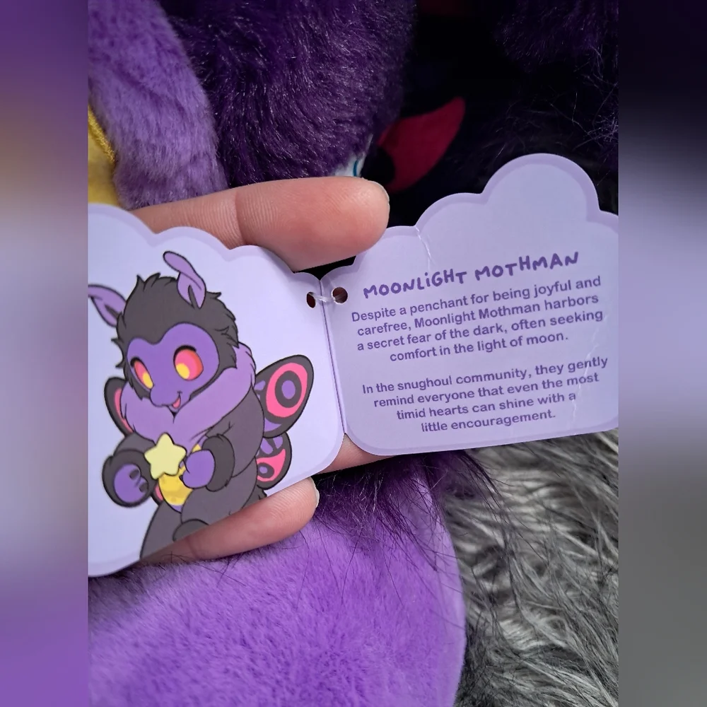 Snughouls- Moonlight Mothman XXL Limited Edition Rare Plush! - Picture 3 of 4